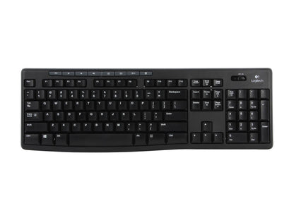 Logitech MK270 Wireless Keyboard and Mouse Combo 920-004536 - USB 2.0 RF Wireless Ergonomic Keyboard & Mouse