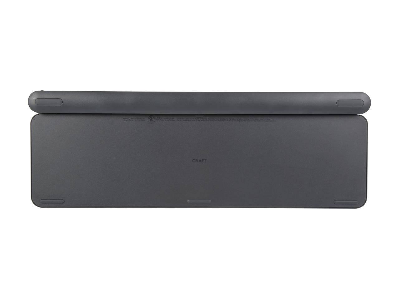 Logitech Craft Wireless Keyboard for Precision, Creativity and Productivity - 920-008484 (Dark Gray)