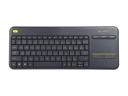 Logitech K400 Plus Wireless Touch Keyboard with Built-In Touchpad for Internet-Connected TVs