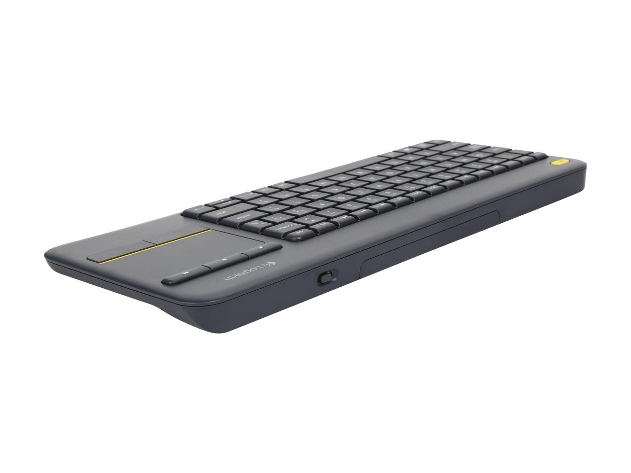 Logitech K400 Plus Wireless Touch Keyboard with Built-In Touchpad for Internet-Connected TVs