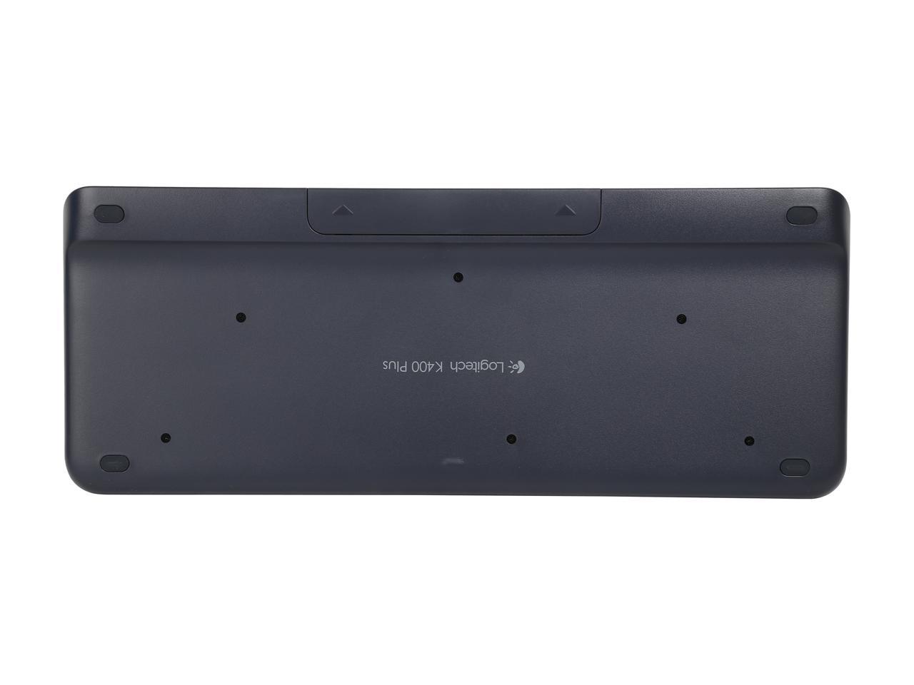 Logitech K400 Plus Wireless Touch Keyboard with Built-In Touchpad for Internet-Connected TVs