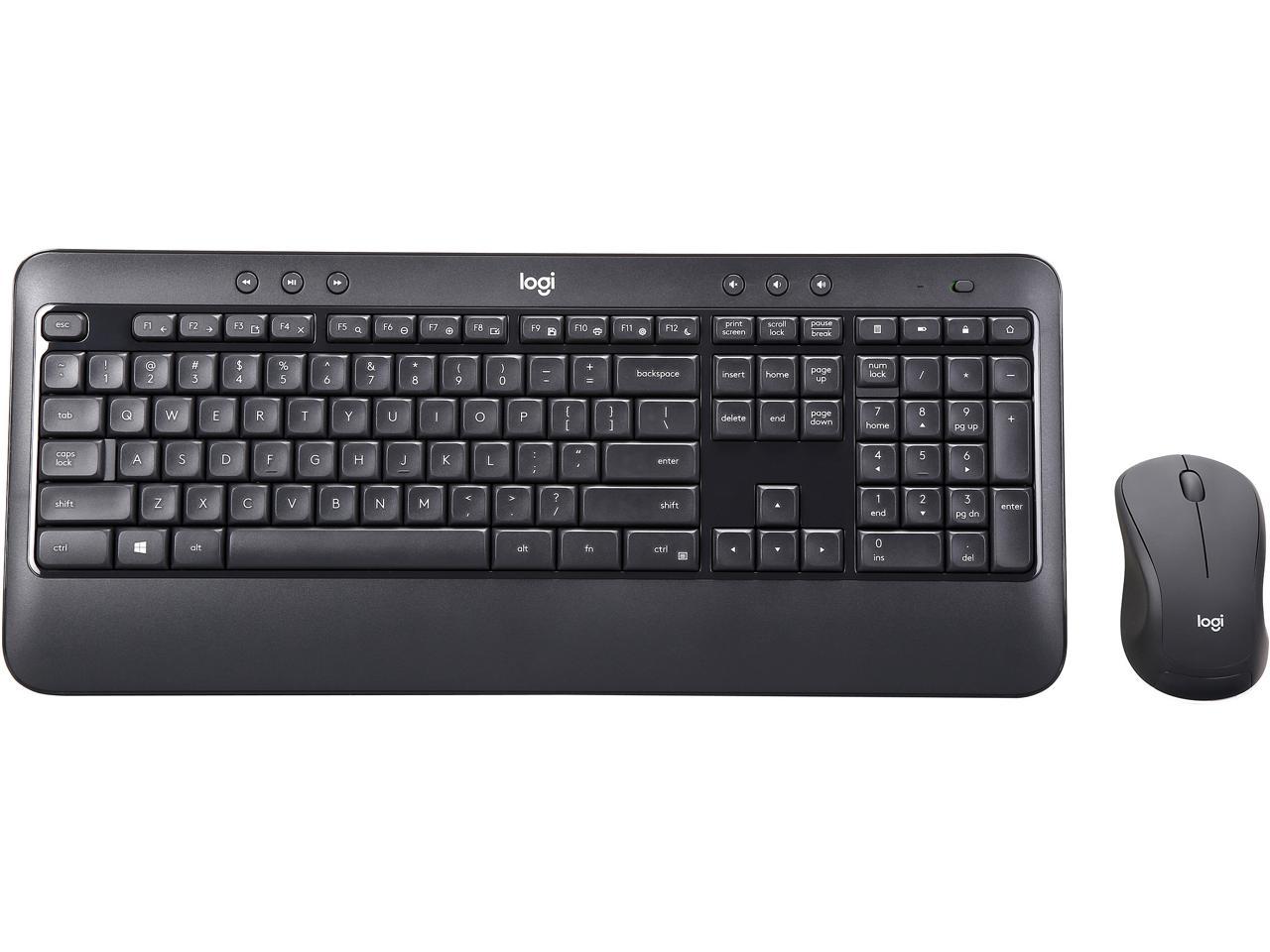 Logitech MK540 ADVANCED Black RF Wireless Keyboard and Mouse Combo (920-008671)