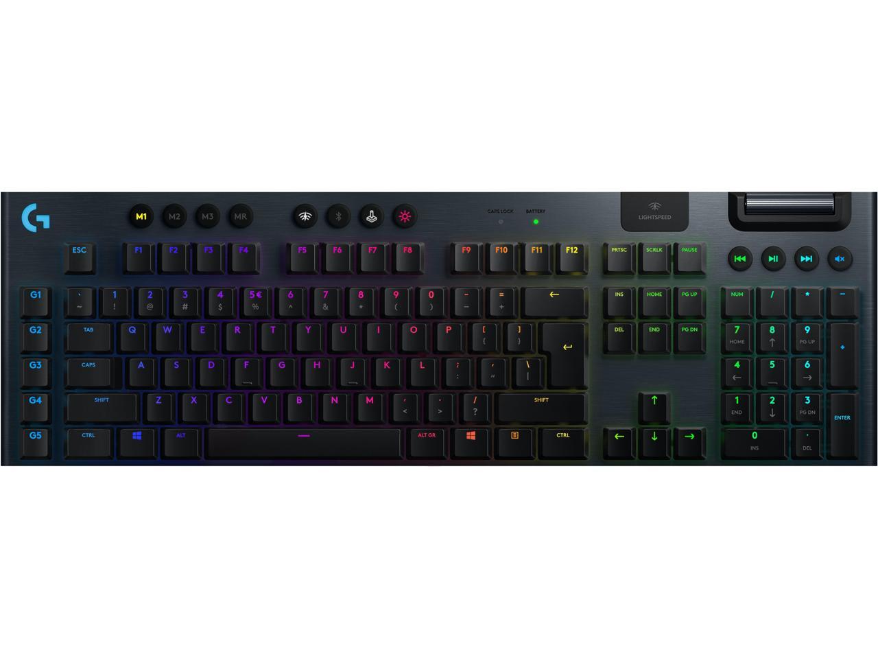 Logitech G915 Lightspeed Wireless RGB Mechanical Gaming Keyboard With Clicky Switch