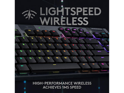 Logitech 920-009512 G915 Tenkeyless LIGHTSPEED Wireless RGB Mechanical Gaming Keyboard - Linear Switch