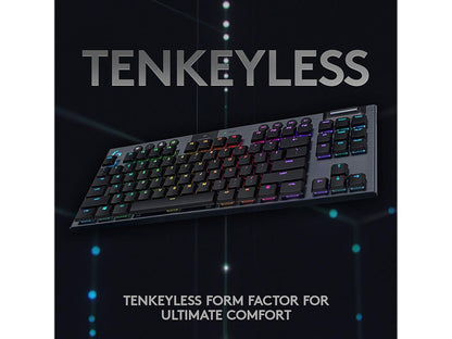 Logitech 920-009495 G915 Tenkeyless LIGHTSPEED Wireless RGB Mechanical Gaming Keyboard - Tactile Switch