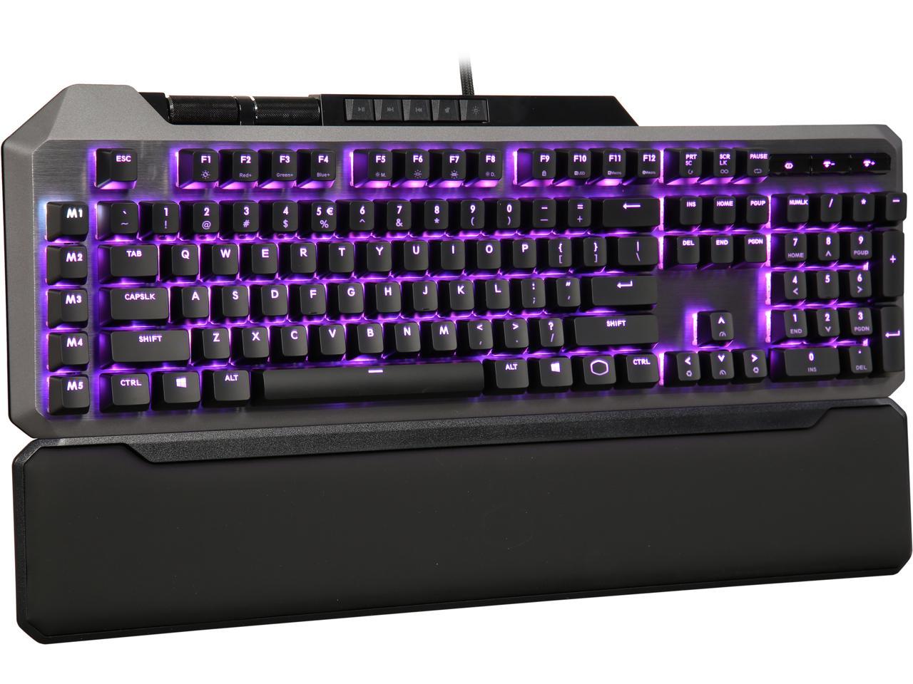 Cooler Master MK850 Gaming Mechanical Keyboard with Cherry MX Red Switches, Aimpad Technology, Precision Wheels, and RGB Illumination