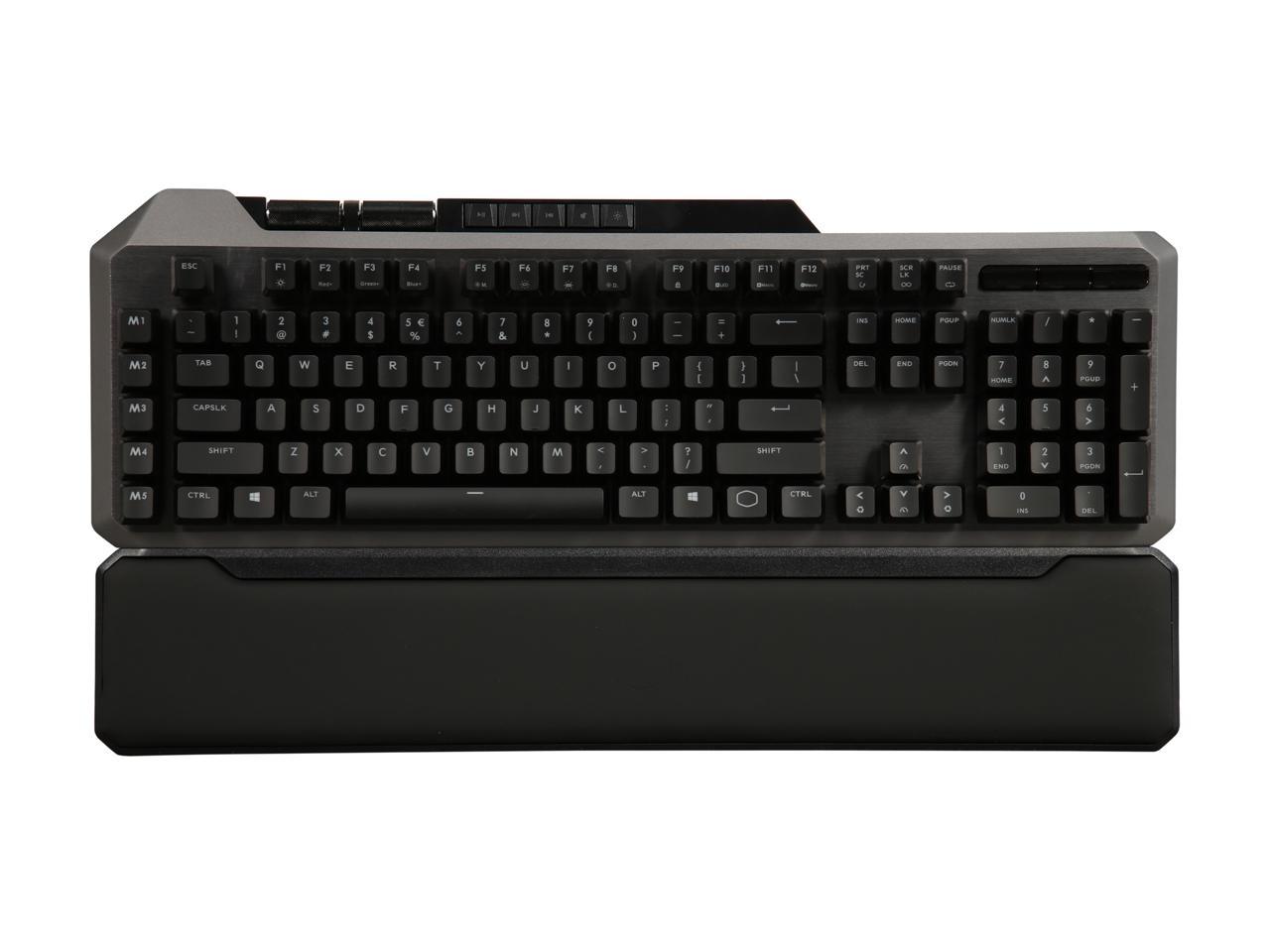 Cooler Master MK850 Gaming Mechanical Keyboard with Cherry MX Red Switches, Aimpad Technology, Precision Wheels, and RGB Illumination