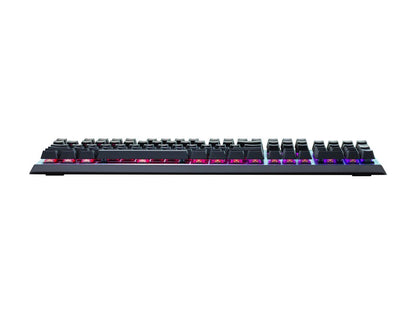 Cooler Master CK550 Gaming Mechanical Keyboard with RGB Backlighting, Brushed Aluminum Design, floating keycaps, On-the-Fly Controls, and Hybrid Key Rollover, Red Mechanical Switch