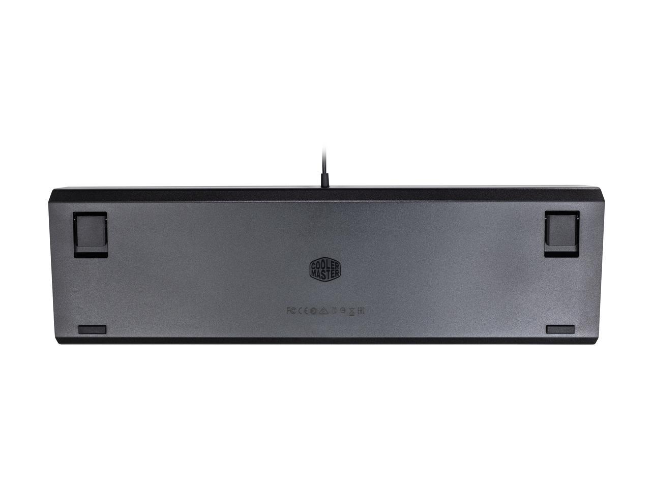 Cooler Master CK550 Gaming Mechanical Keyboard with RGB Backlighting, Brushed Aluminum Design, floating keycaps, On-the-Fly Controls, and Hybrid Key Rollover, Blue Mechanical Switch