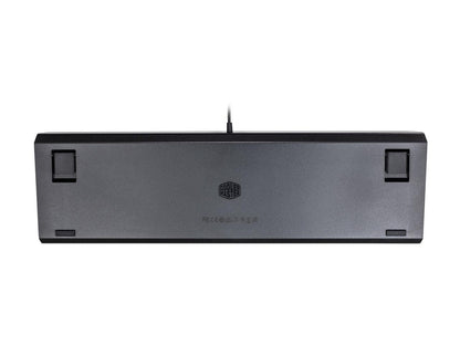 Cooler Master CK550 Gaming Mechanical Keyboard with RGB Backlighting, Brushed Aluminum Design, floating keycaps, On-the-Fly Controls, and Hybrid Key Rollover, Blue Mechanical Switch