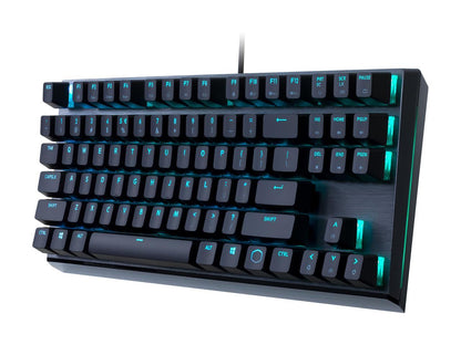 Cooler Master MK730 Tenkeyless Gaming Mechanical Keyboard with Cherry MX Brown, RGB Per-Key lighting and Removable Wrist Rest