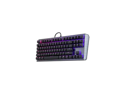 Cooler Master CK530 Tenkeyless Gaming Mechanical Keyboard with Red Switches, RGB Backlighting, On-the-Fly Controls, and Aluminum Top Plate