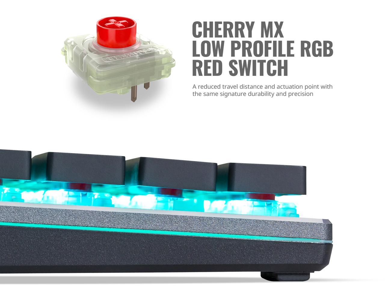 Cooler Master SK630 Tenkeyless Mechanical Keyboard with Cherry MX Low Profile Switches in Brushed Aluminum Design