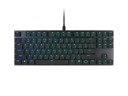 Cooler Master SK630 Tenkeyless Mechanical Keyboard with Cherry MX Low Profile Switches in Brushed Aluminum Design