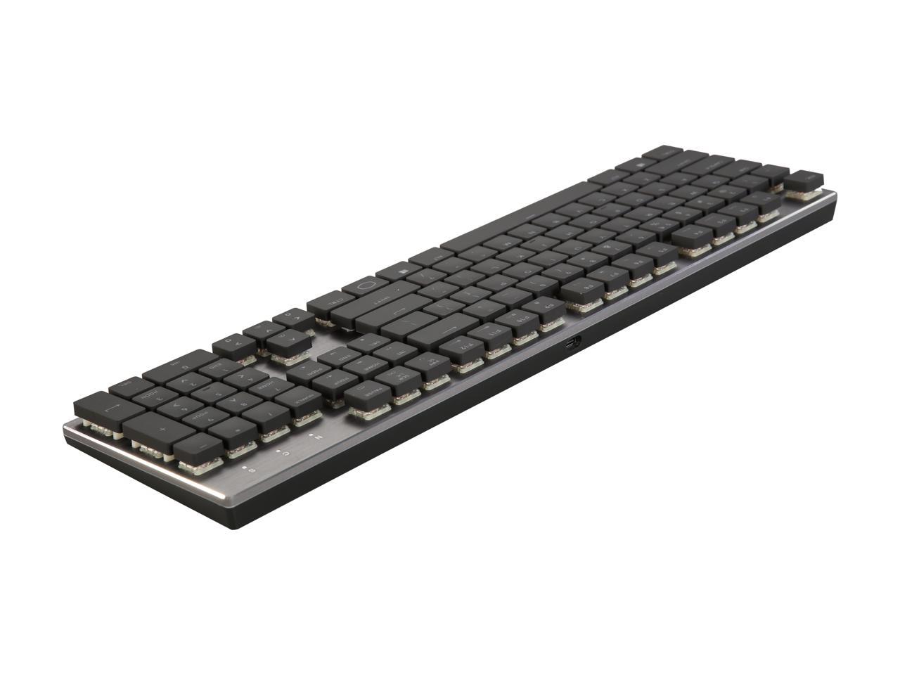 Cooler Master SK650 Mechanical Keyboard with Cherry MX Low Profile Switches in Brushed Aluminum Design