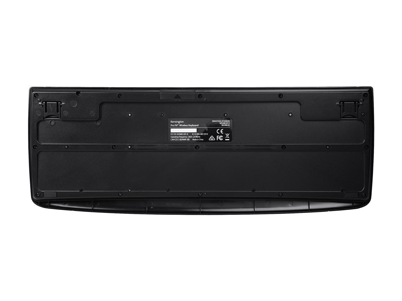 Kensington Pro Fit K72450US Black USB RF Wireless Standard Keyboard