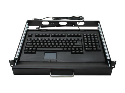Adesso ACK-730UB-MRP 1U 19.00" Rackmount drawer with USB Touchpad Keyobard(Black)
