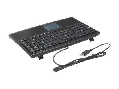 Adesso AKB-410UB SlimTouch USB Mini Keyboard with Touchpad (Black)