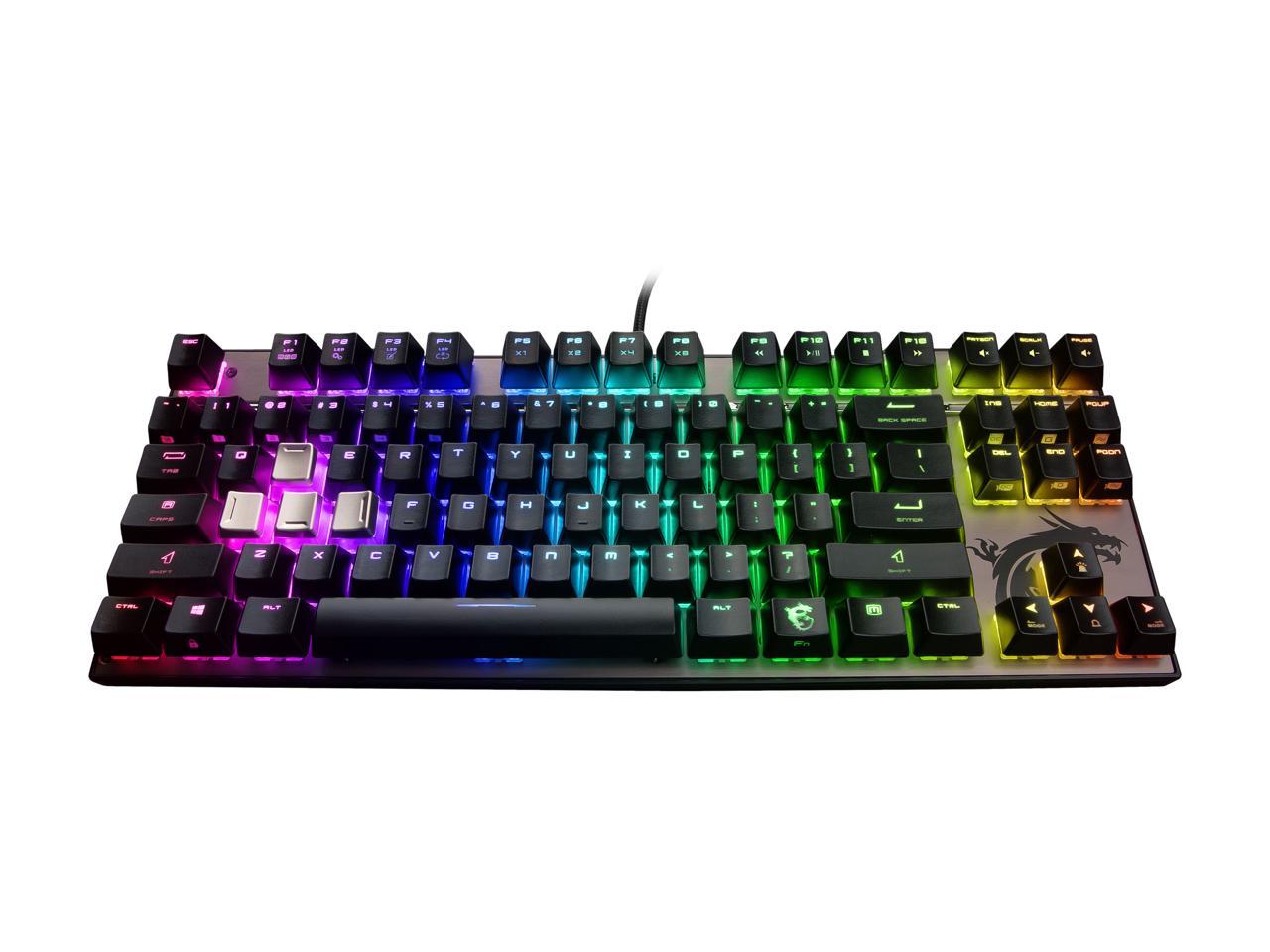 MSI Vigor GK70 Wired Cherry MX RGB Red, RGB Gaming Keyboard