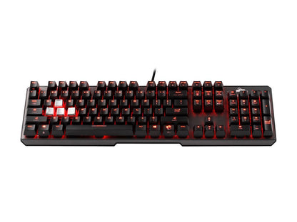 MSI Vigor GK60 Gaming Keyboard with Cherry MX Red Switch and Red Backlight