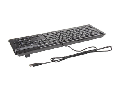 IOGEAR GKBSR201 Black 104 Normal Keys USB Wired Standard Keyboard With Integrated Smart Card Reader