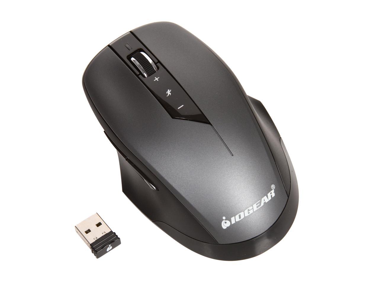 IOGEAR GKM552R Black USB RF Wireless Slim Long Range Keyboard and Mouse Combo