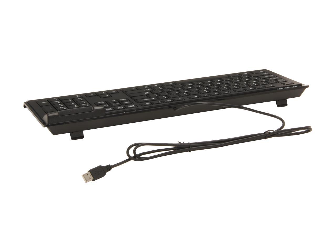 IOGEAR Smart Card Reader Keyboard (TAA Compliant) GKBSR201TAA Black 104 Normal Keys USB Wired Standard Keyboard