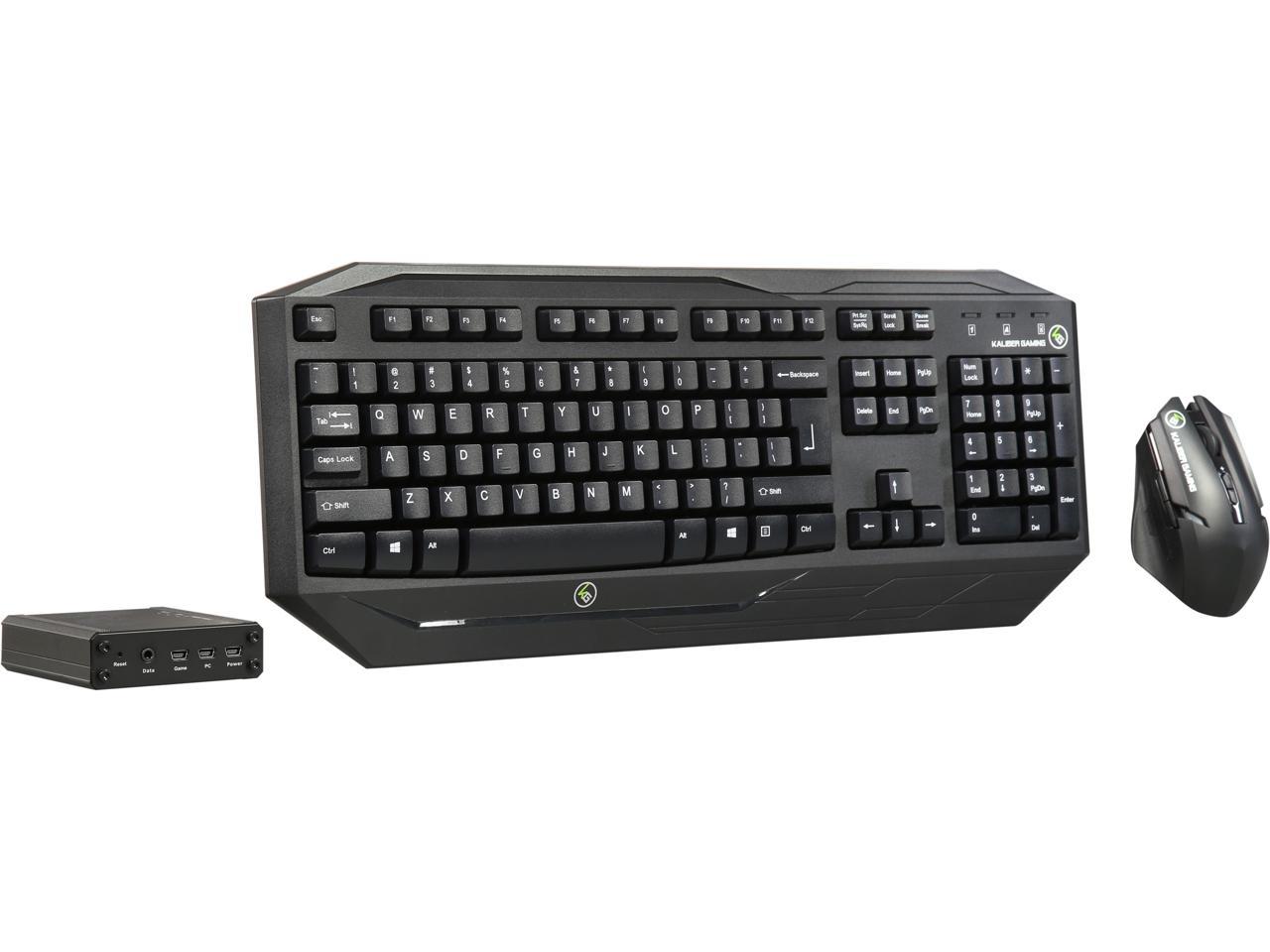 IOGEAR KeyMander Keyboard And Mouse Adapter Kit for PS4, PS3, Xbox One and Xbox 360 with Wireless Keyboard and Mouse