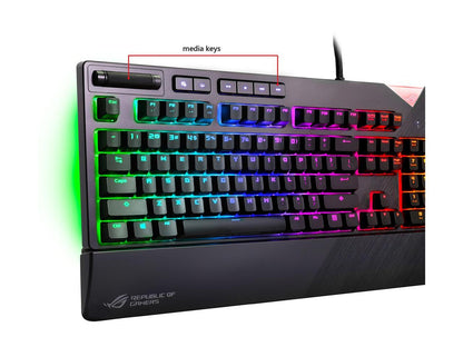 ASUS ROG Strix Flare RGB Mechanical Gaming Keyboard with Aura Sync - Cherry MX Brown