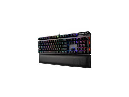 ASUS TUF Gaming K7 Optical-mech Gaming Keyboard with Linear Switch, Detachable Wrist Rest, IP56 Waterproof Standard and Aura Sync RGB Lighting
