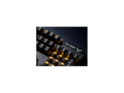 ASUS TUF Gaming K7 Optical-mech Gaming Keyboard with Linear Switch, Detachable Wrist Rest, IP56 Waterproof Standard and Aura Sync RGB Lighting