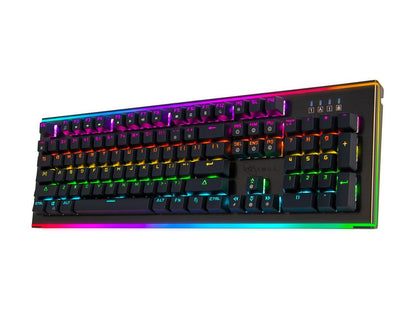 Rosewill Mechanical Gaming Keyboard, 19 RGB Backlit Modes, Dynamic Customizable Rim Backlights, Brown Switches - NEON K75 V2 BR