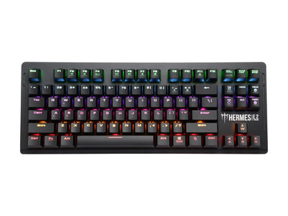 Gamdias Hermes E2 7 Neon Color Mechanical Gaming Keyboard with Blue Switches (87 Keys)