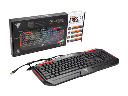 Gamdias Ares P1 Membrane Gaming Keyboard, Multi Color Lighting