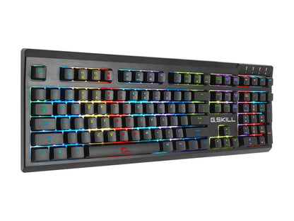G.SKILL RIPJAWS KM570 RGB Mechanical Gaming Keyboard - Cherry MX RGB Red