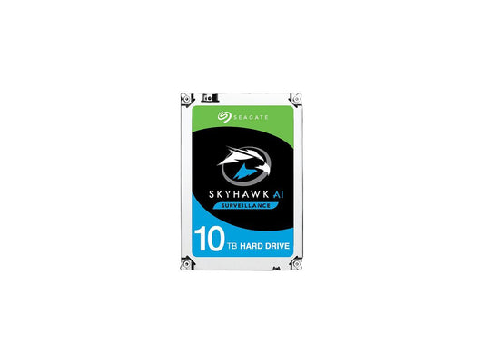 Seagate SkyHawk AI 10TB Surveillance Hard Drive 256MB Cache SATA 6.0Gb/s 3.5" Internal Hard Drive ST10000VE0004