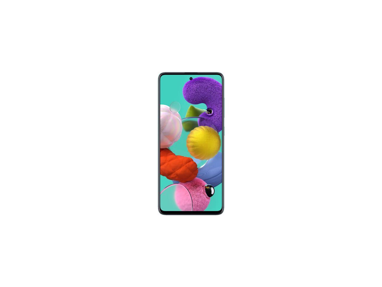 Samsung Galaxy A51 A515U 128GB GSM/CDMA Unlocked Phone w/ Quad Camera 48 MP + 12 MP + 5 MP + 5 MP - Prism Crush Blue