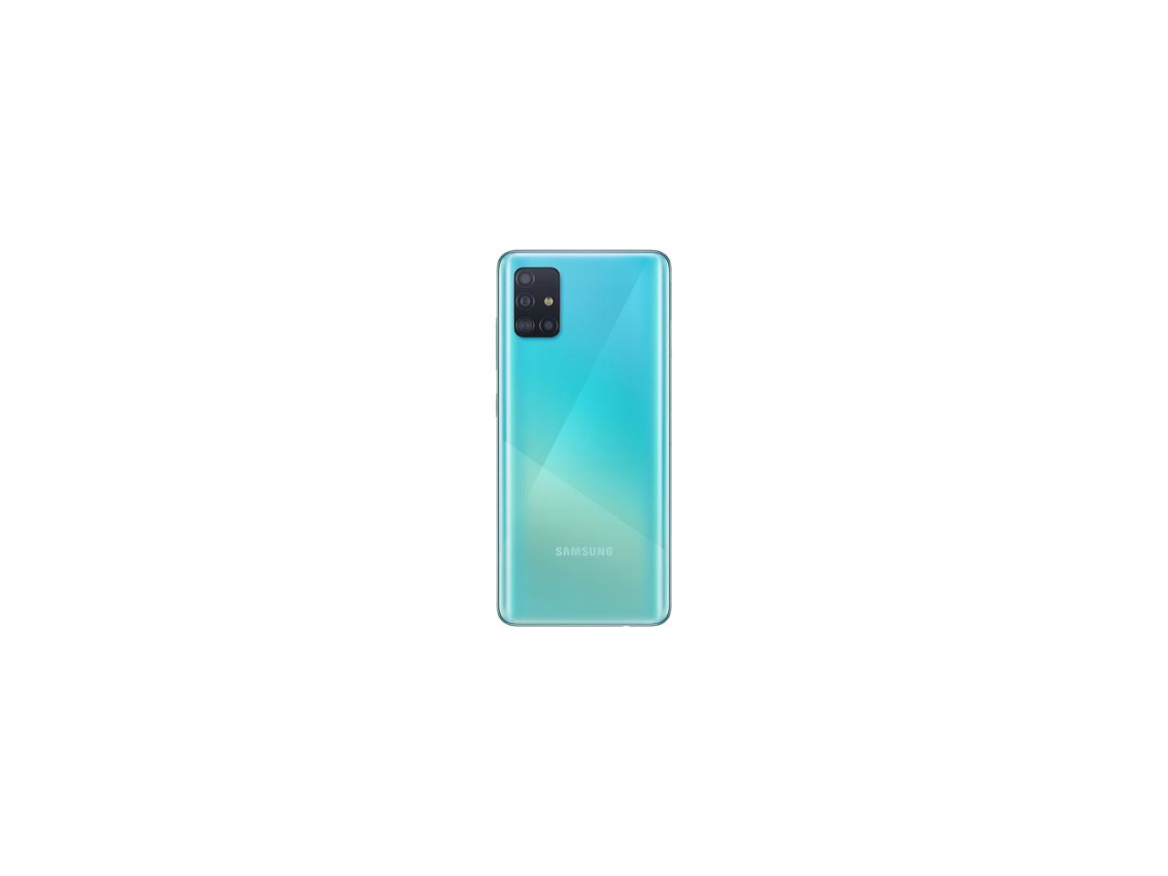 Samsung Galaxy A51 A515U 128GB GSM/CDMA Unlocked Phone w/ Quad Camera 48 MP + 12 MP + 5 MP + 5 MP - Prism Crush Blue