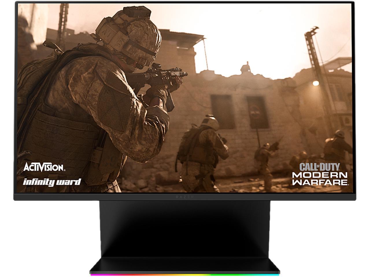 Razer Raptor 27" WQHD 2560x1440 2K Resolution 1ms 144Hz USB-C HDMI DisplayPort USB 3.2 Hub AMD Adaptive FreeSYNC Technology HDR 400 Non-Glare IPS Gaming Monitor