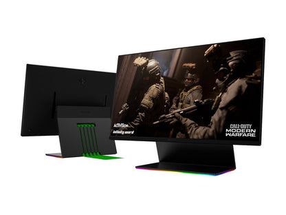 Razer Raptor 27" WQHD 2560x1440 2K Resolution 1ms 144Hz USB-C HDMI DisplayPort USB 3.2 Hub AMD Adaptive FreeSYNC Technology HDR 400 Non-Glare IPS Gaming Monitor