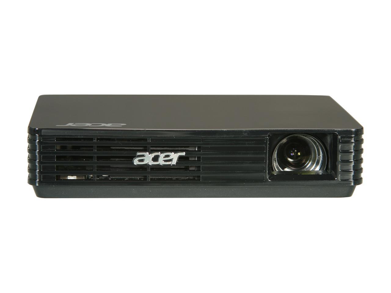 Acer C120 Black DLP Projector, 1280 x 800, 1000:1, 100 ANSI Lumens, USB 3.0 Input
