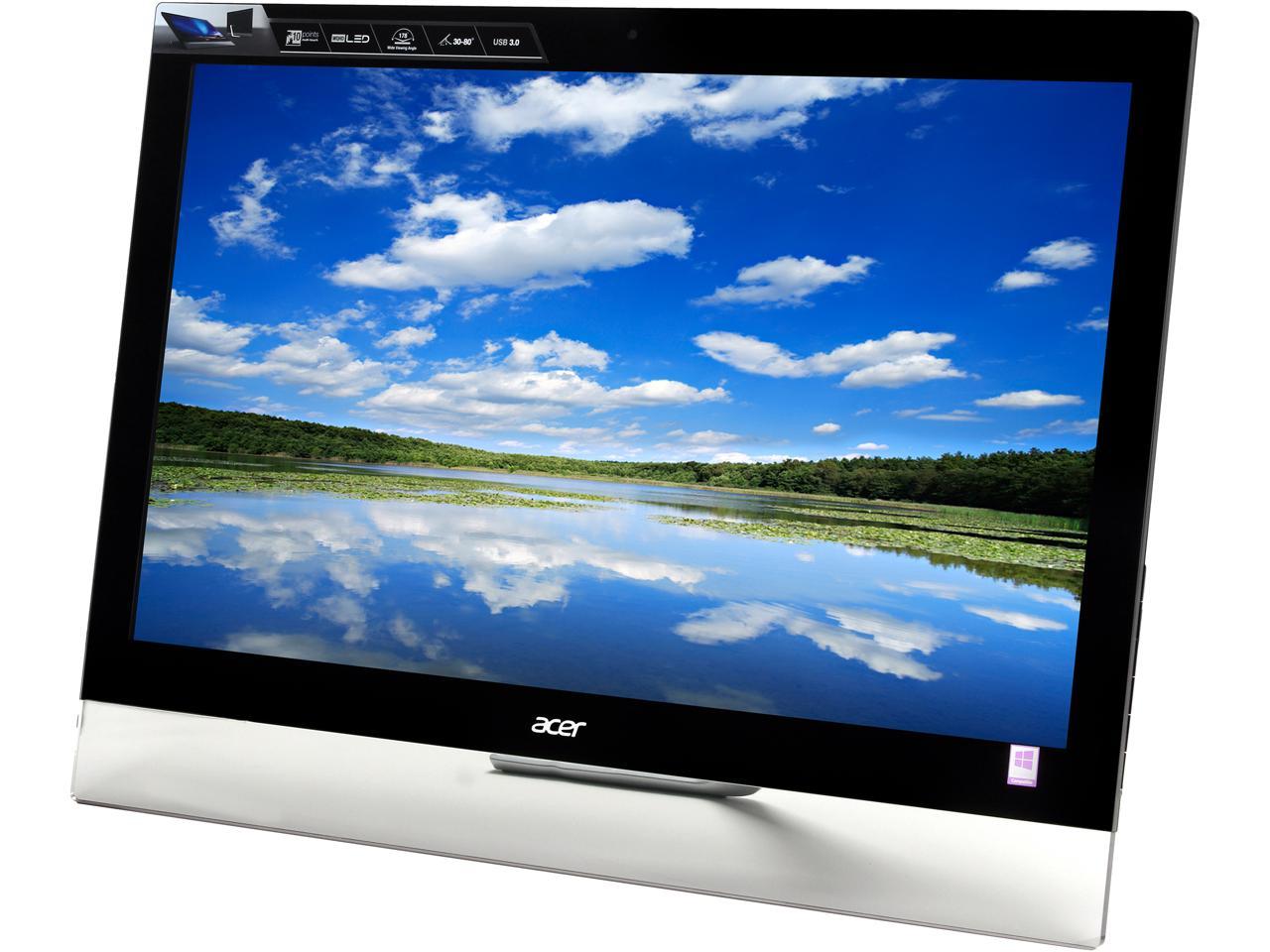 Acer T272HUL bmidpcz 27" WQHD 10-pt Capacitive Touch Monitor 1000:1 Native Built-in Speakers&webcam