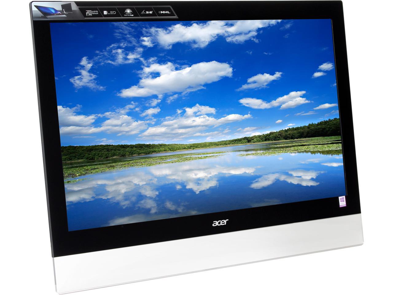 Acer 27"  Touchscreen Capacitive Touch Widescreen Monitor 300 cd/m2 5000:1 Built-in Speakers T272HLbmjjz