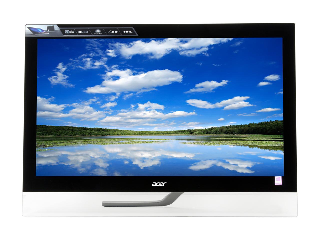 Acer 27"  Touchscreen Capacitive Touch Widescreen Monitor 300 cd/m2 5000:1 Built-in Speakers T272HLbmjjz