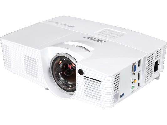 Acer H6517ST Projector, 3000 Lumens, 10000:1 Contrast Ratio, 45" - 300" Image Size, HDMI, USB, VGA, Composite Video, Built-in Speaker