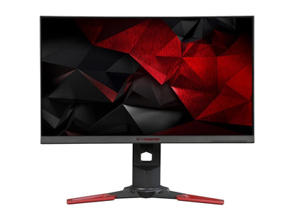 Acer Predator XB1 XB271HK bmiprz 27" 4K UHD IPS NVIDIA G-Sync Black/Red Gaming Monitor, 3840 x 2160 (4K), 100% sRGB Color Accuracy, Tilt / Swivel / Pivot / Height Adjustable, Build in Speakers