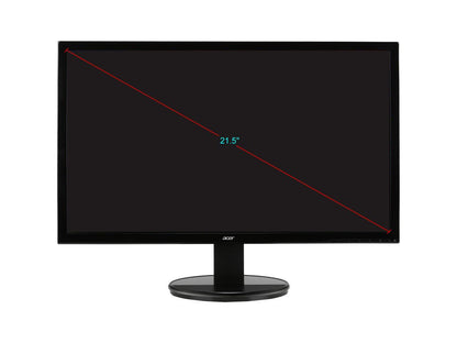 Acer K222HQL bid 21.5" Full HD 1920 x 1080 60Hz 5ms DVI HDMI VGA EcoDisplay Adaptive Contrast Management Backlit LED LCD Monitor
