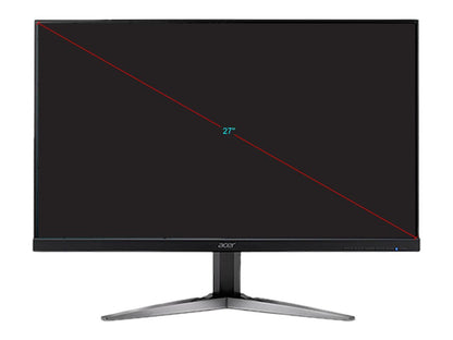 Acer KG271U bmiippx 27" WQHD 2560 x 1440 2K Resolution 1ms (GTG) 75Hz 2xHDMI, 2xDisplayPort AMD FreeSync Built-in Speakers LED Backlit Gaming Monitor