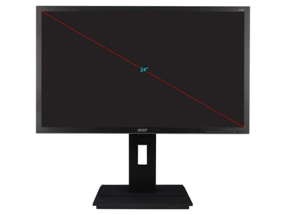 Acer B246HL ymiprx UM.FB6AA.007 24" Full HD 1920 x 1080 60 Hz D-Sub, HDMI, DisplayPort Built-in Speakers LCD/LED Monitor