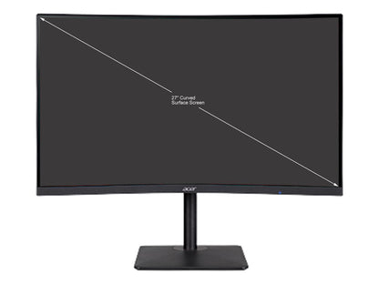 Acer Nitro XZ3 XZ273U Xbmiiphx 27" WQHD 2560 x 1440 (2K) 240Hz (Using Display Port), 1ms (GtG) - Up to 0.5ms (GtG), HDMI, DisplayPort, Audio FreeSync Premium Built-in Speakers Curved Gaming Monitor